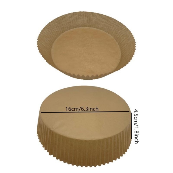 100 Air Fryer Disposable Non-Stick Oil Proof Waterproof Baking Paper Liners - Picture 8 of 10